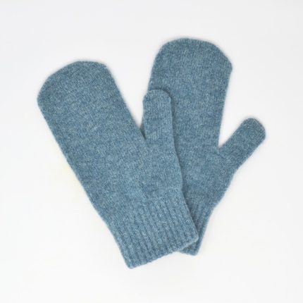 Lichen blue Lambswool mittens